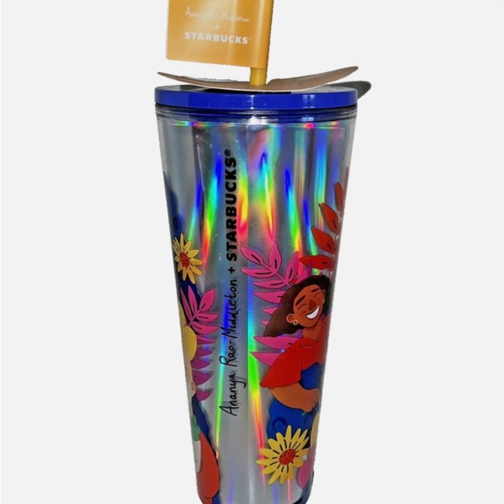 Starbucks Ananya Rao Middleton 2024 24 Oz Tumbler Hologram Iridescent